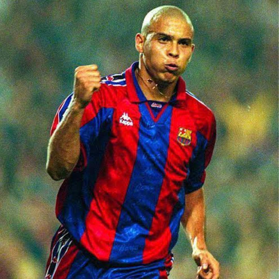 ☆ロナウド】 カッパ バルセロナ 96/97 レトロユニフォーム 9番 2XL