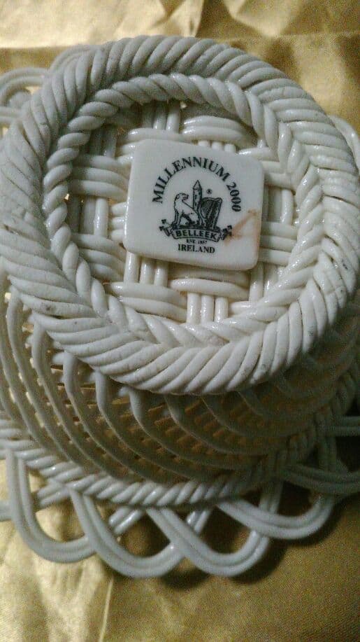 Belleek ベリーク 一点物バスケット インチャンテドアイル - メルカリ