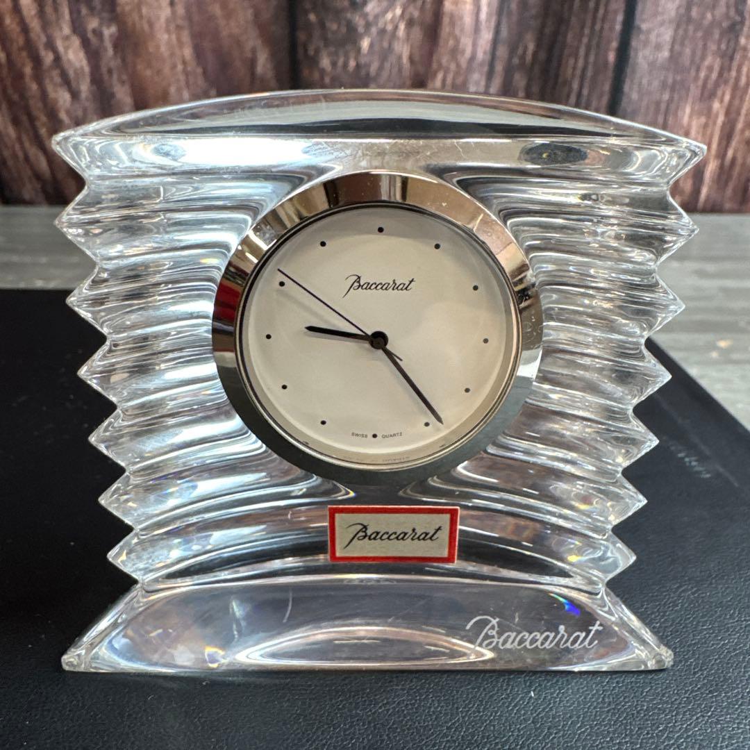 Baccarat バカラ ラランド クロック クリア クオーツ 置き時計