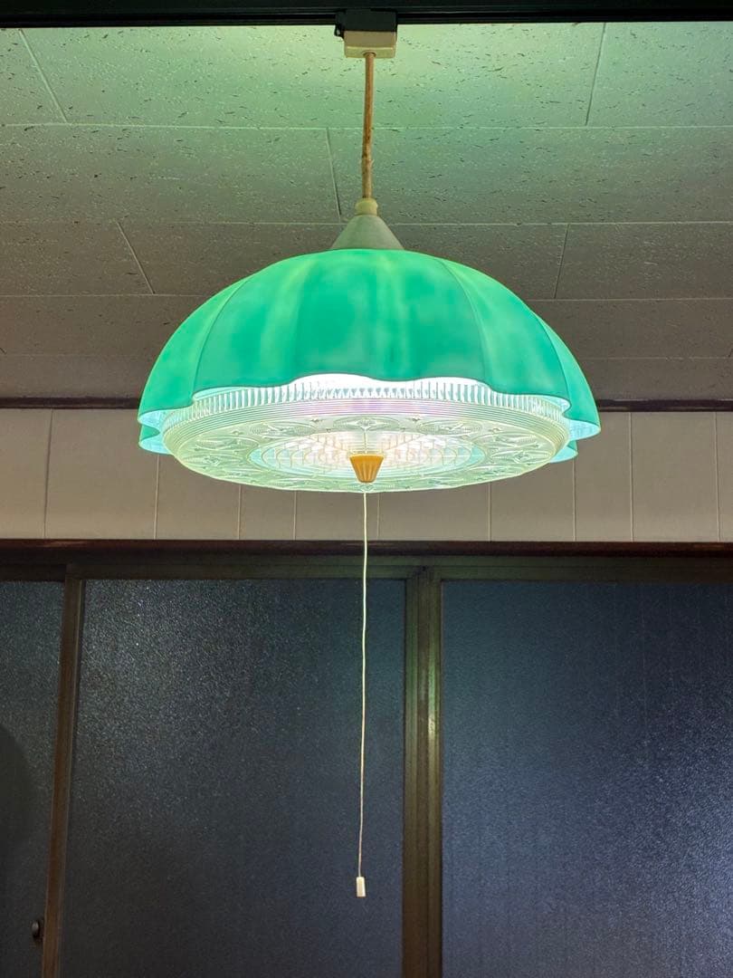 昭和レトロ ポップ ペンダントライト① 昭和レトロ レトロポップ ペンダントライト 黄色 レトロ照明 吊り下げ