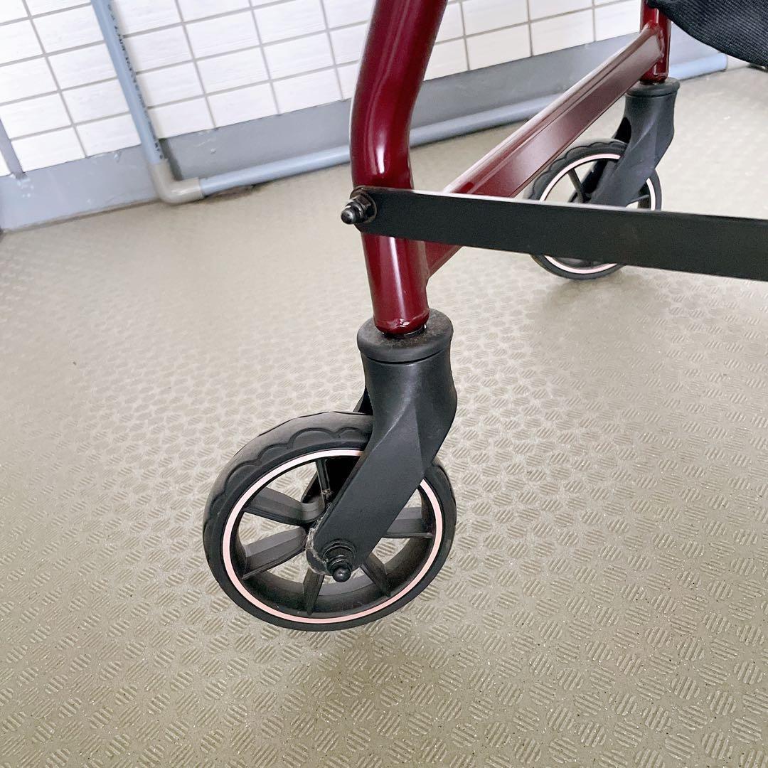 HAIBOO 歩行器 高齢者用 折りたたみ 軽量 低め 座れる シルバーカー