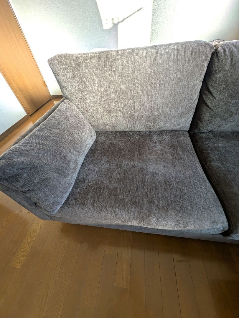 《ニトリソファー+オットマンCS03 Nシールド 両肘 DBR/木脚MBR》