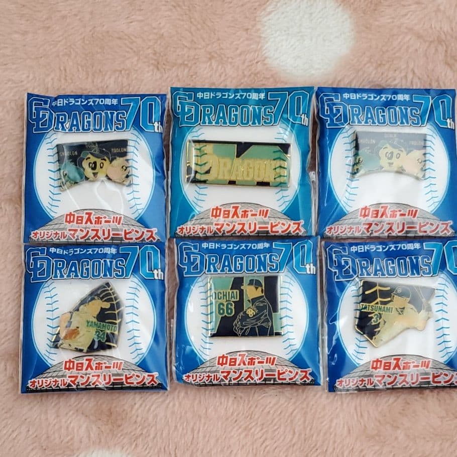 中日スポーツ オリジナル マンスリー ピンズ - メルカリ
