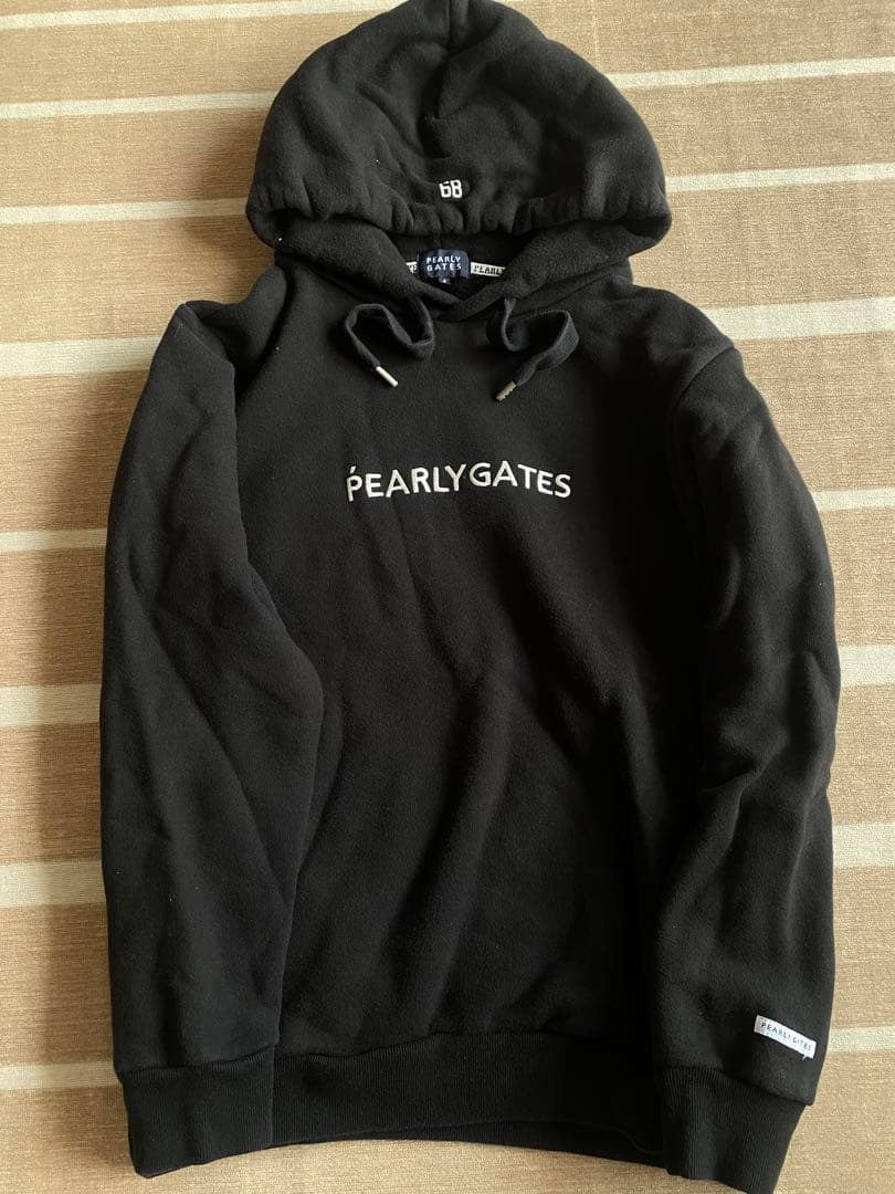 PEARLY GATES ブラック パーカー - メルカリ