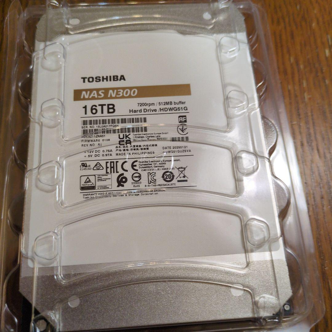 外付けハードディスク・ドライブ toshiba n300 16tb TOSHIBA N300 16TB | パソコン工房【公式通販】