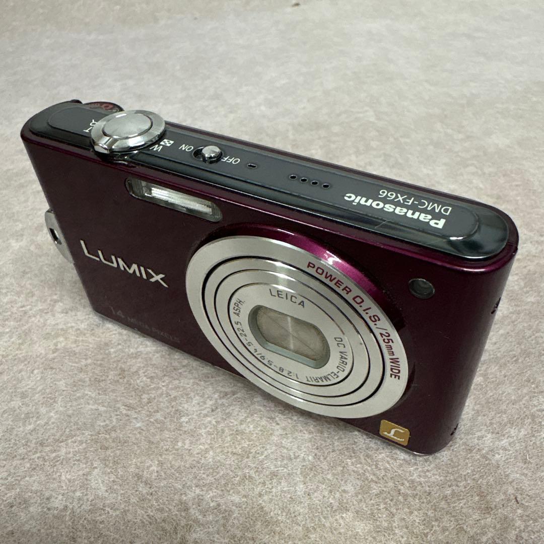 Panasonic DMC-FX66 パープル 本体と充電器付き - メルカリ