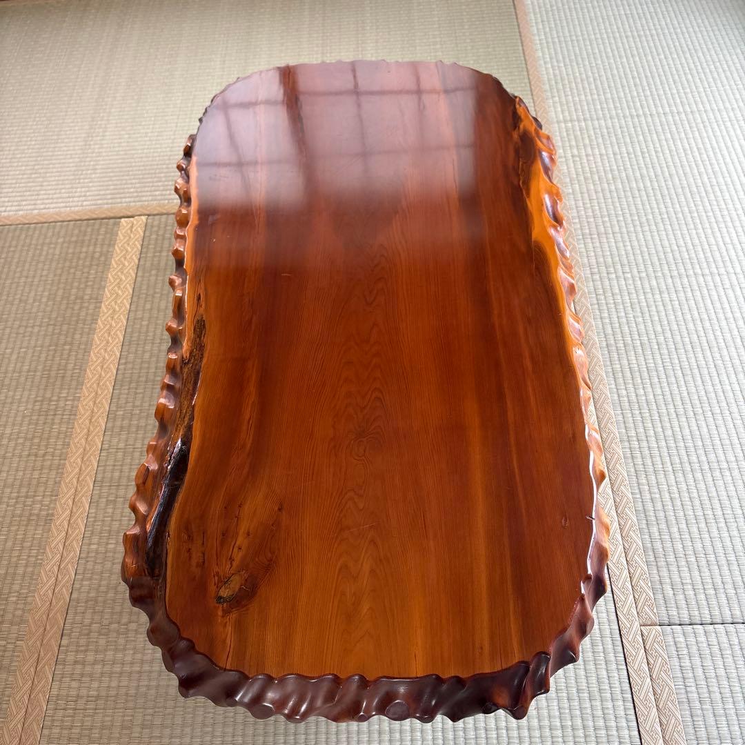 激震価格 最高級 天然無垢一枚板 ローテーブル 座卓 横長 貴重な