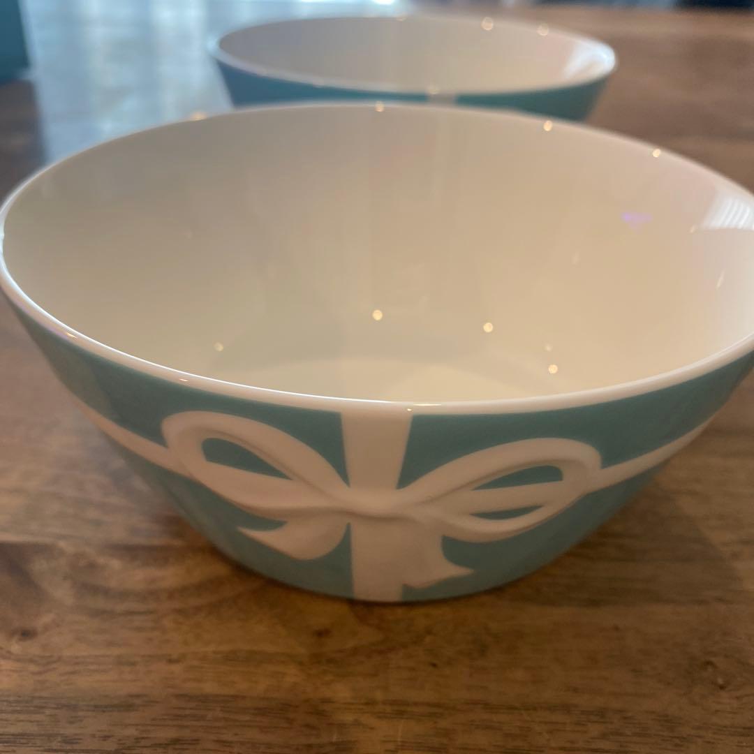 新品未使用⭐︎Tiffany & Co. 水色リボンボウル2個セット⭐︎ - メルカリ