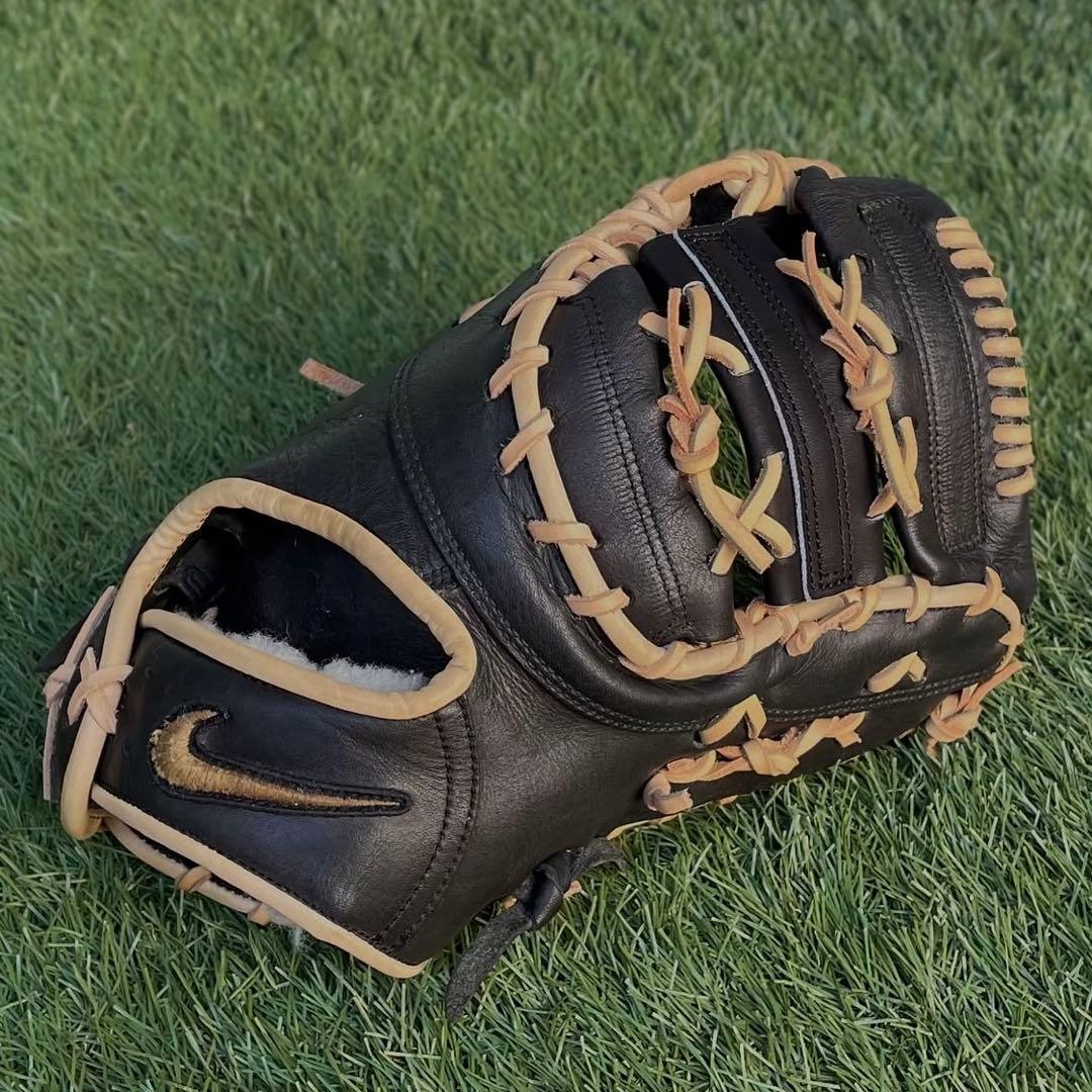 【希少／即発送】NIKE／ファーストミット／一般用／ブラック・キャメル da327ce0ff25bbeb5fedaac90c2d50