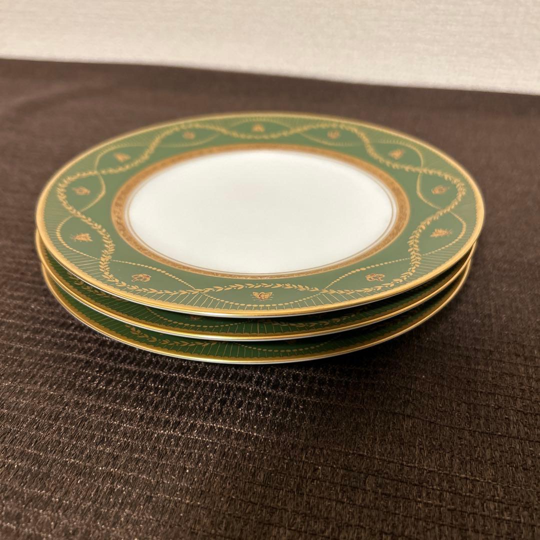 大倉陶園　ナポレオン　デザートプレート　16.8cm 金彩金蝕