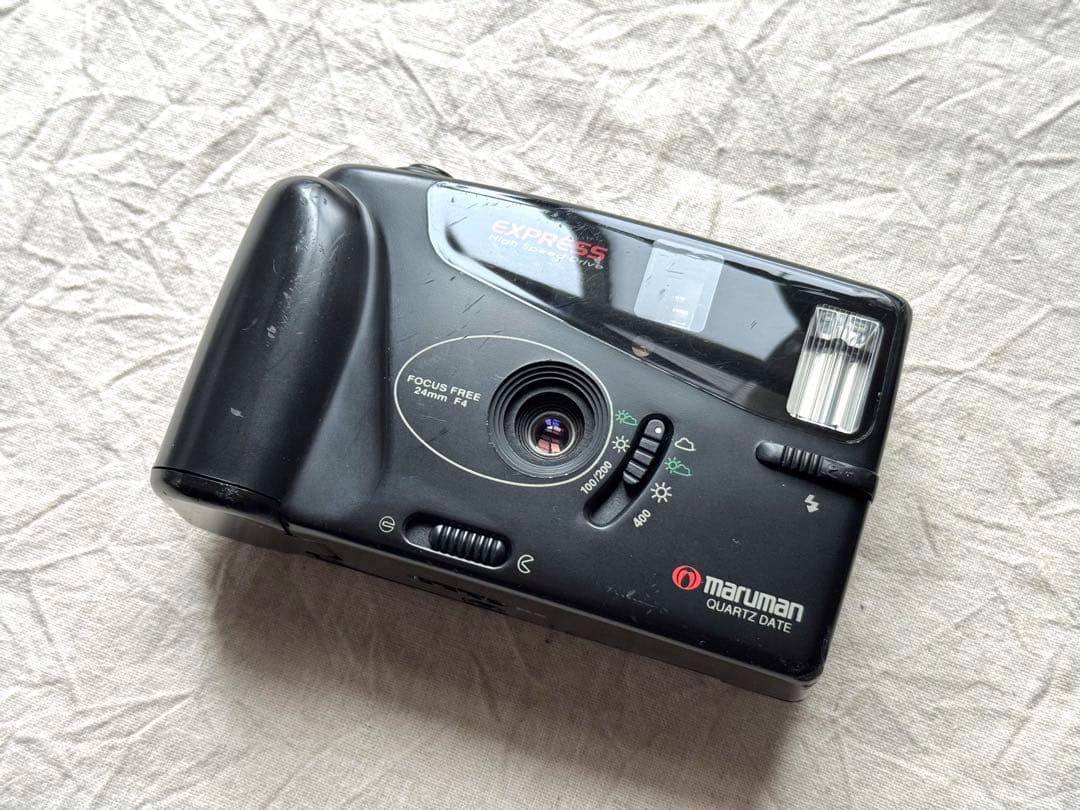 ちゃんさん⌘実写確認済、電池付 maruman Express ハーフカメラ⌘