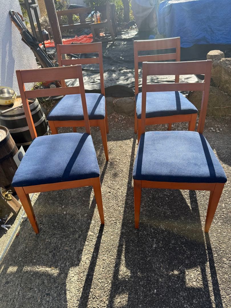 renoma レノマ 木製ダイニングチェア 4脚セット 青座面　フランス　パリ 楽天市場】【3/11 午前9時までP10倍】【公式】国産 ダイニング チェア