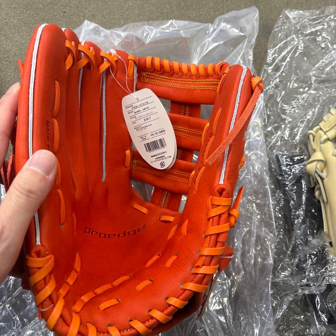 アシックス、エスエスケイ、ローリングス硬式グラブ左投げ用3個セット