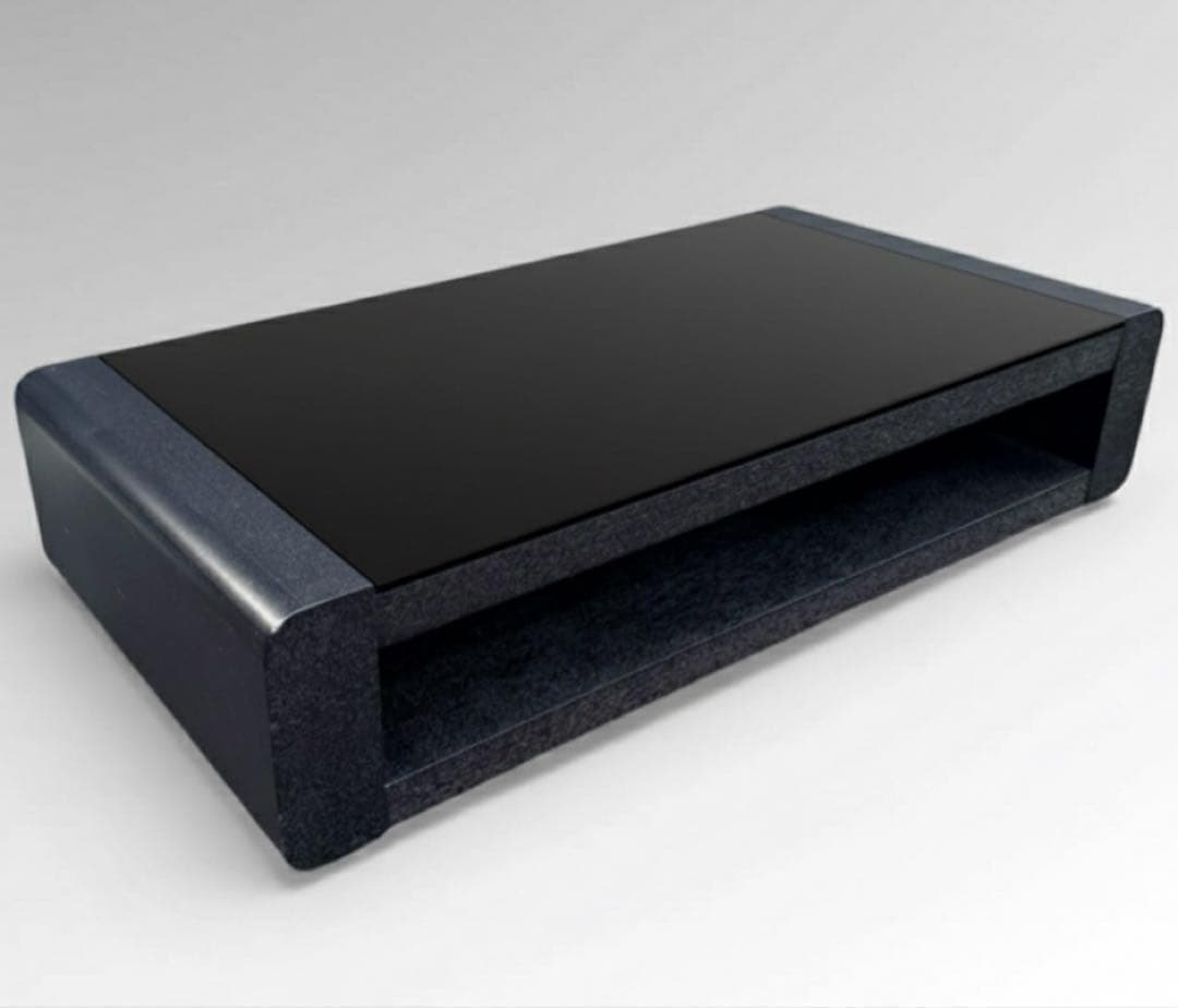 週末SALE】ニトリ ベルネ センターテーブル ブラックガラス モダン