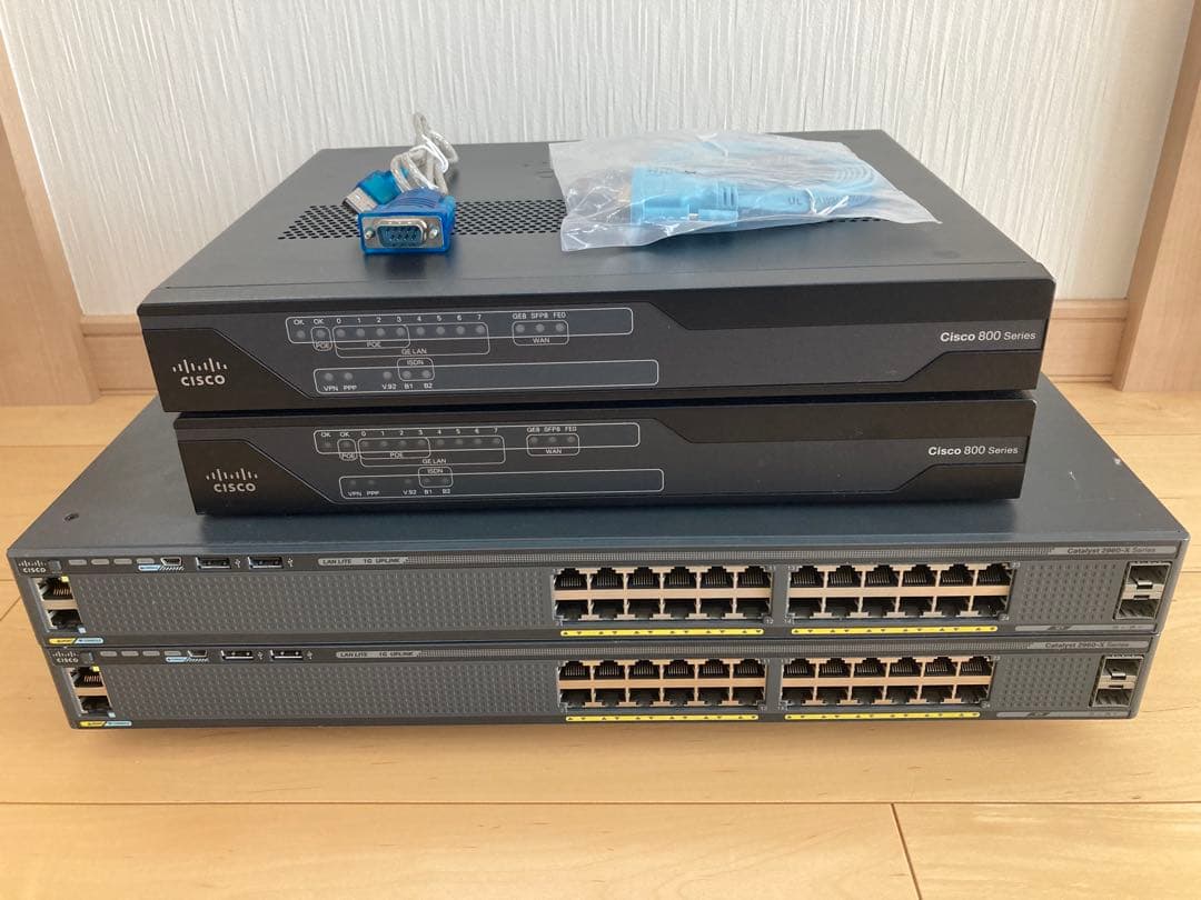 CCNA、CCNP】 4台Cisco891FJ、Catalyst2960X - メルカリ