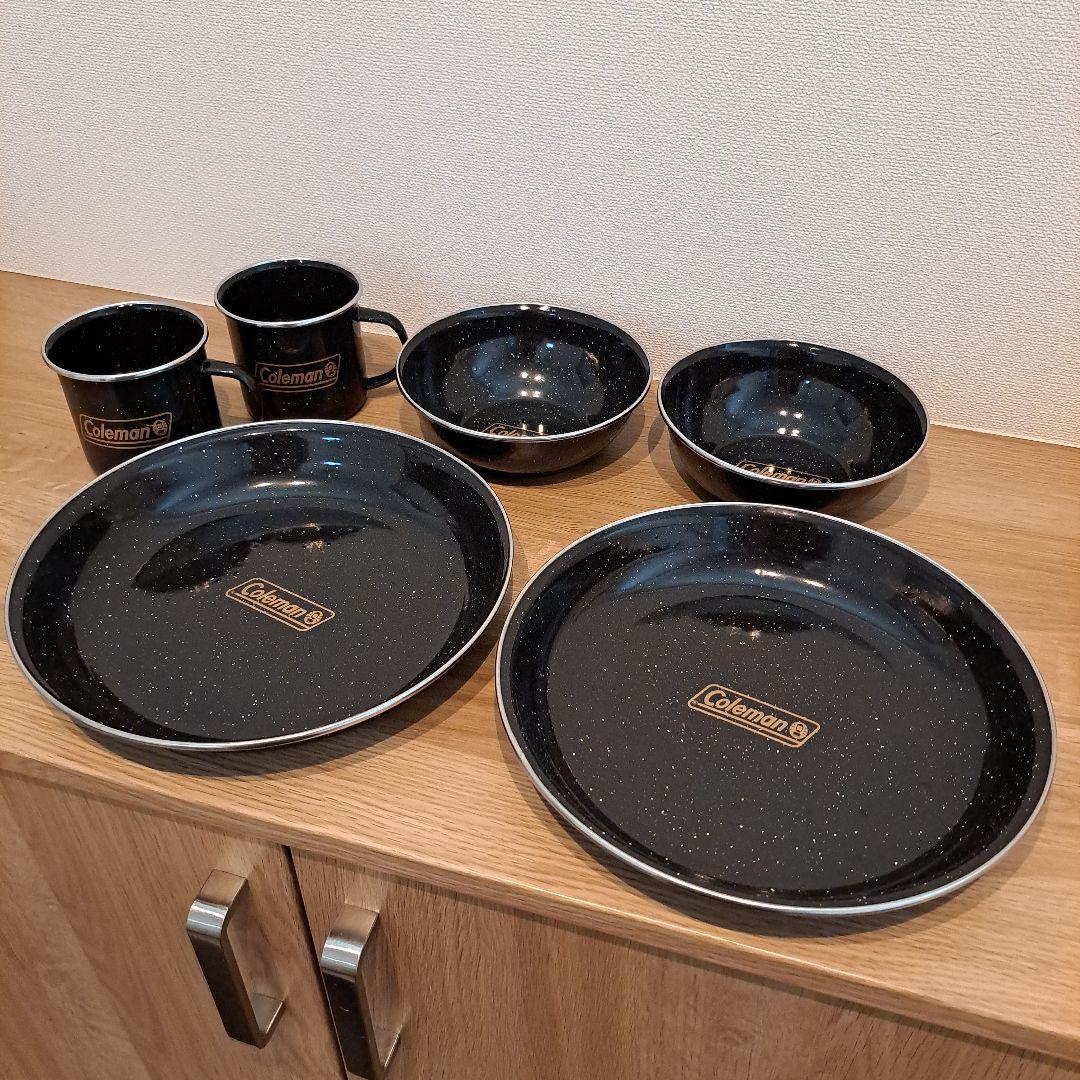 Coleman エナメルプレート ボウル マグ 6点セット コールマン - メルカリ