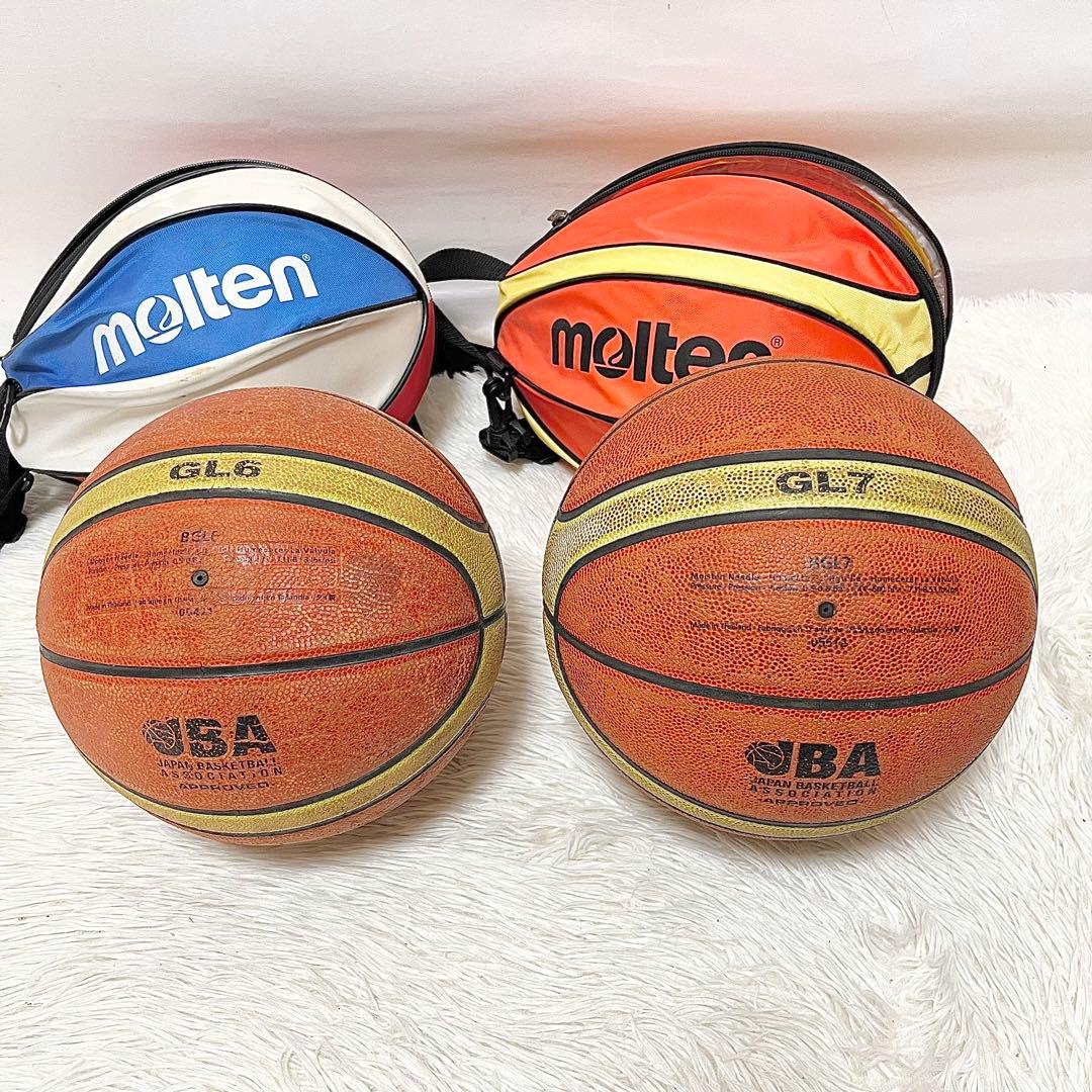 molten GL7 GL6 天然皮革 FIBA公認 JBA検定わ2球 カバー付 - メルカリ