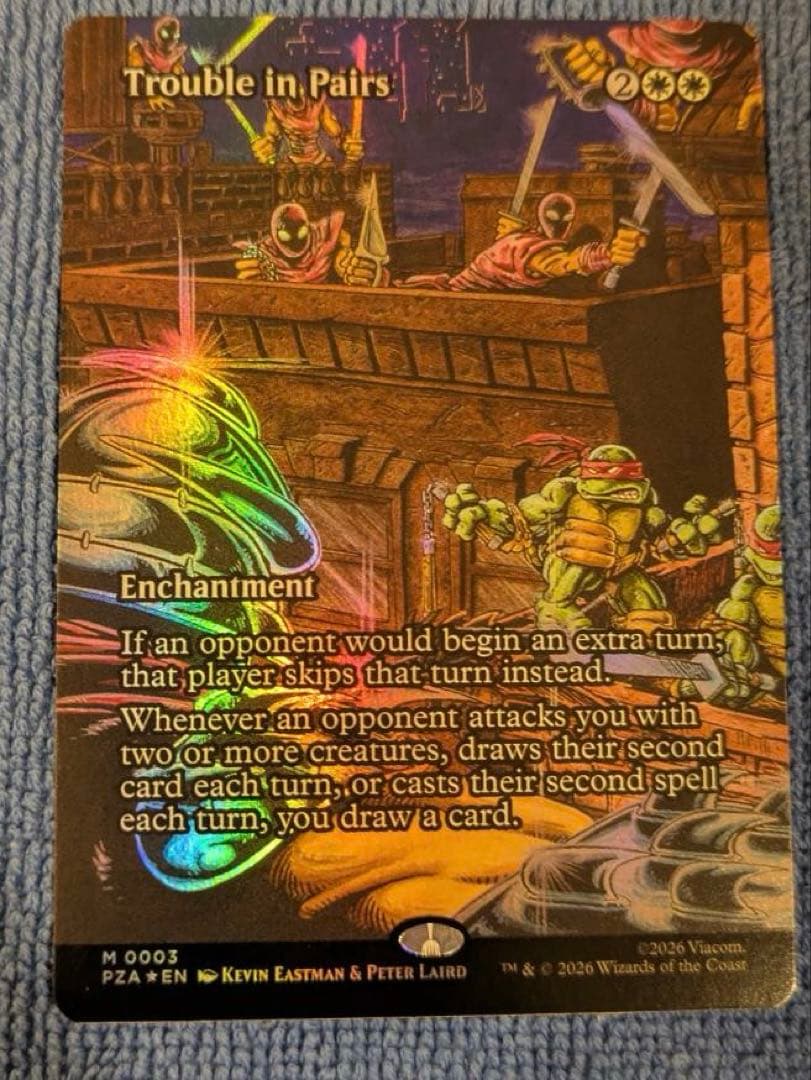 値下げ✨つるむ面倒 英語版 FOIL マジックザギャザリング タートルズ