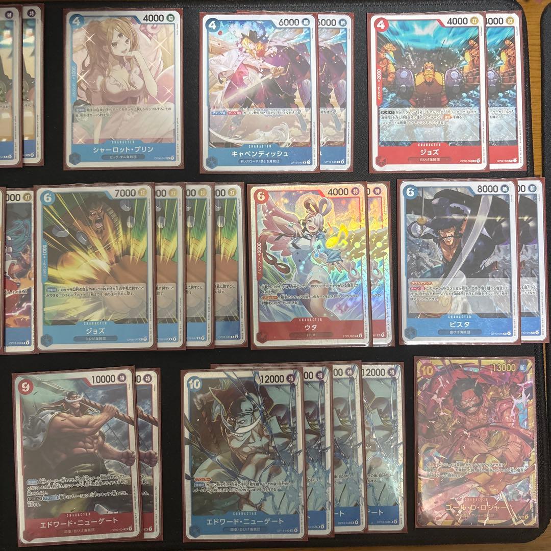 ワンピースカード 赤青エースデッキ 構築済み50枚＋リーダー1枚