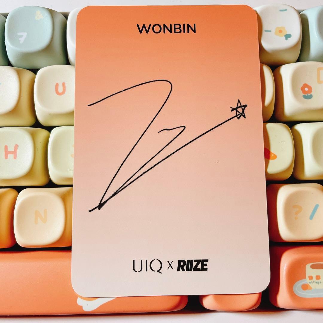 UIQ x RIIZE PoPup 3000円特典 ウォンビン トレカ - メルカリ