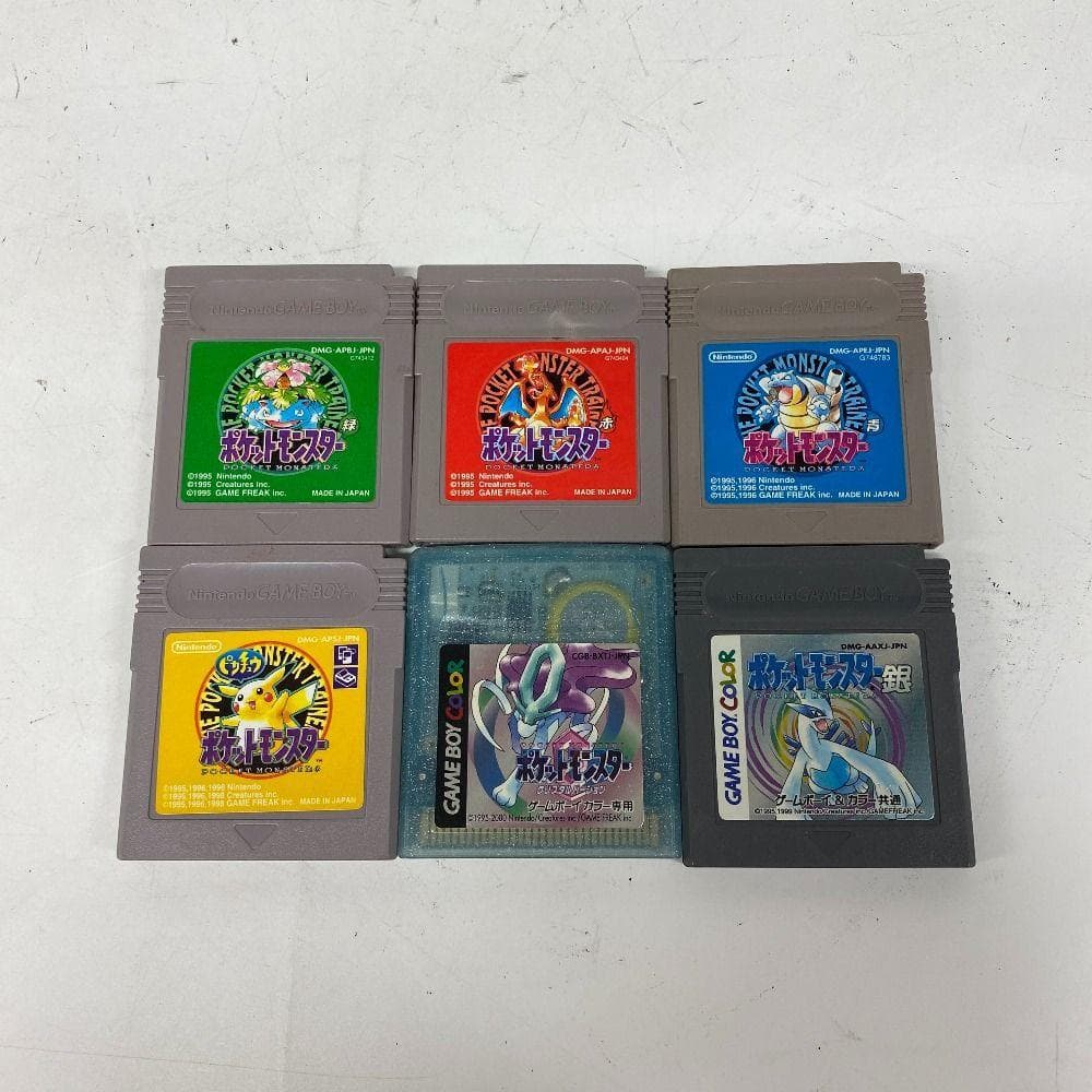 ポケモン GB ゲームボーイ ソフト まとめ売り 赤青緑ピカチュウ金クリスタル ポケモン GB ゲームボーイ ソフト まとめ売り 赤青緑ピカチュウ金