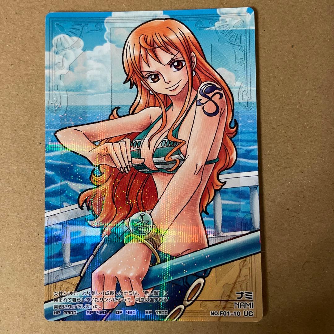 ワンピース ONEPIECE ARカードダス F01-10 ナミ - メルカリ