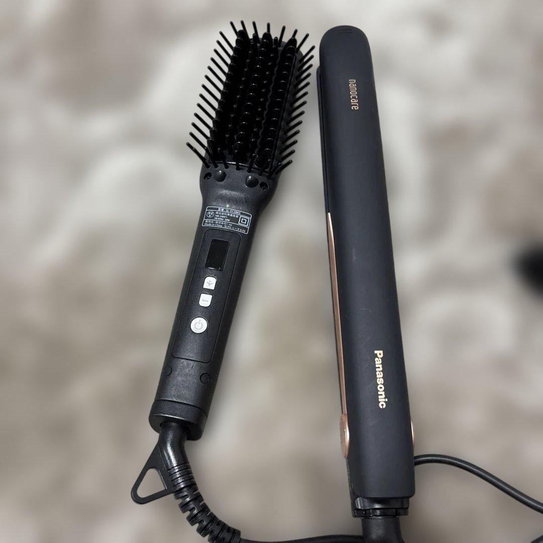 美品⭐︎Panasonicヘアアイロン 概要 ストレートアイロン ナノケア EH-HS9A | ヘアケア（ドライヤー