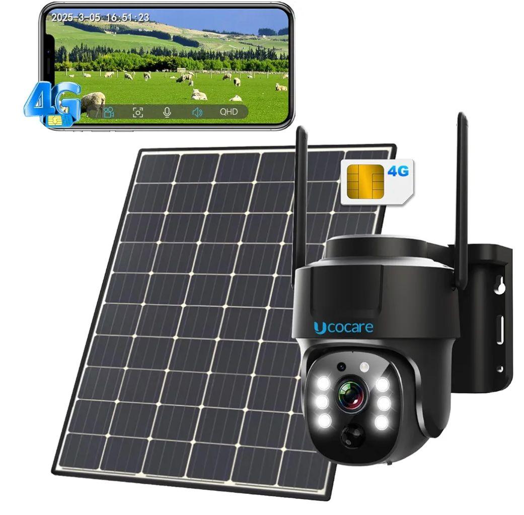 400万高画素4G SIMカード付属8Wソーラーパネル 防犯カメラwi-fiなし Amazon.co.jp: 【強化版400万超高画素・8W高効率ソーラーパネル・自動