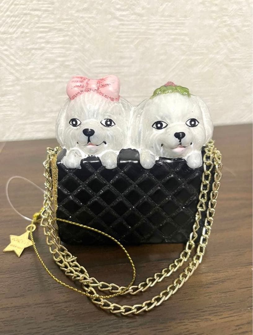 新品 VONDELS マルチーズ バッグ 犬 オーナメント アスティエ Z27 新品 VONDELS マルチーズ バッグ 犬 オーナメント アスティエ Z27