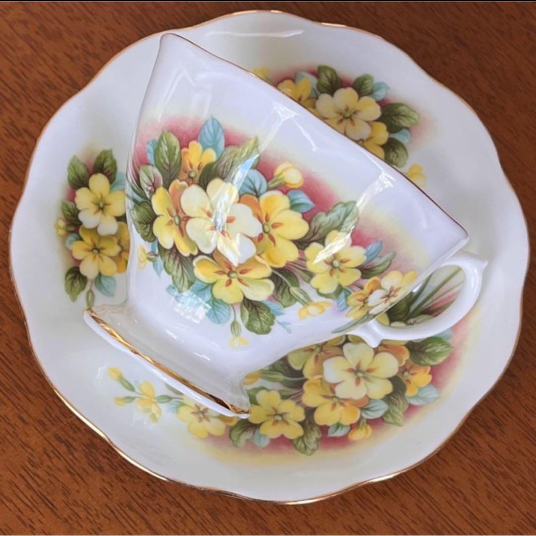英国ビンテージ】ロイヤルアルバート☆プリムローズ☆C/S