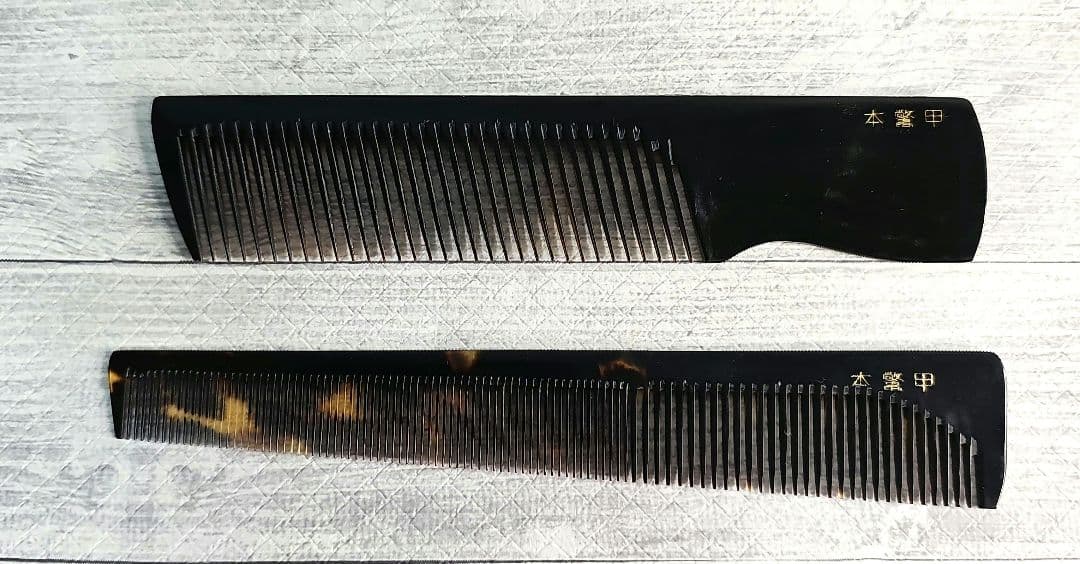 本鼈甲 櫛 理容 2本セット - メルカリ