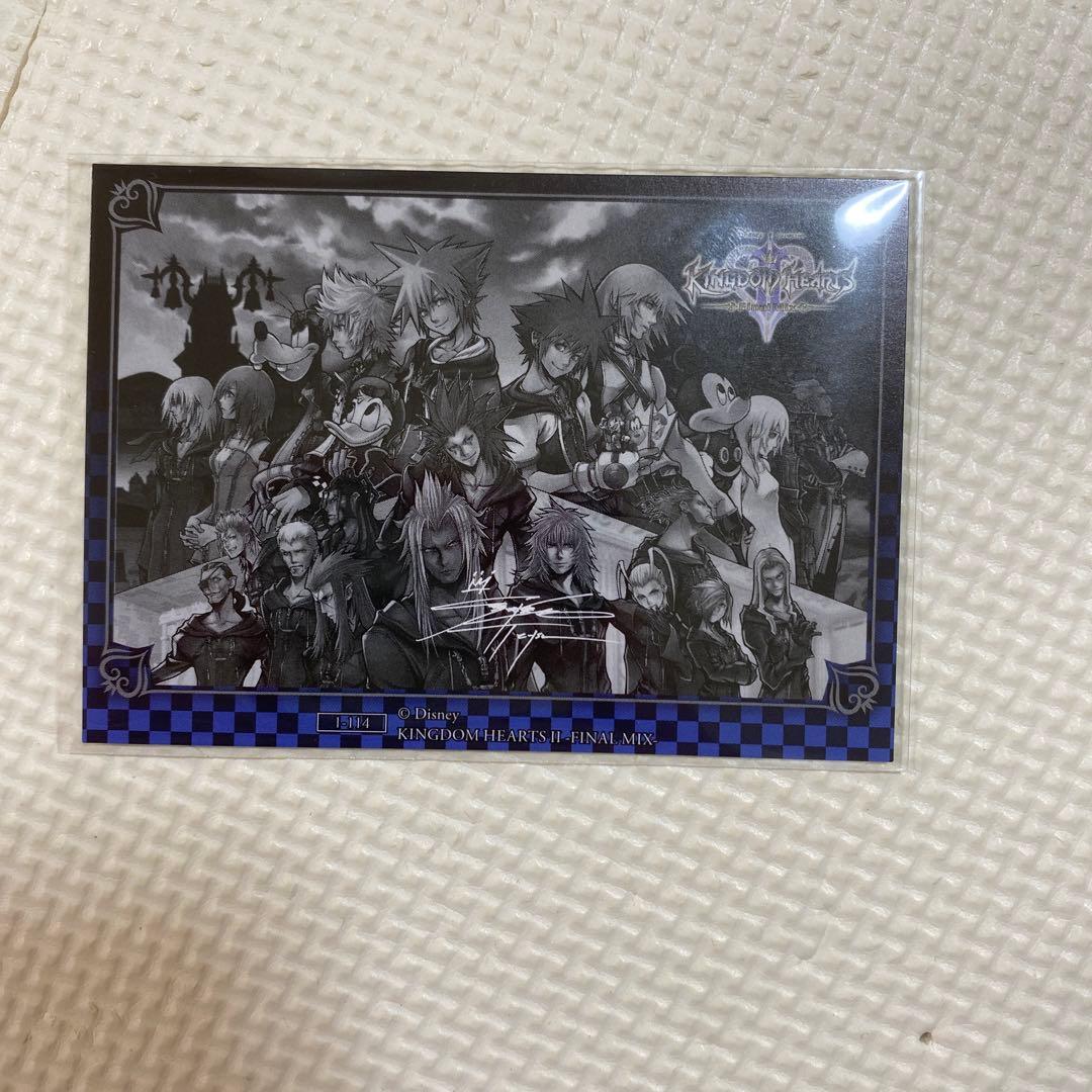 キングダムハーツアートミュージアムサイン入り箔押しカード - メルカリ