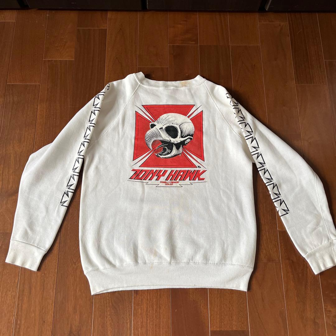 ヴィンテージ powell パウエル トニーホーク スウェット - メルカリ