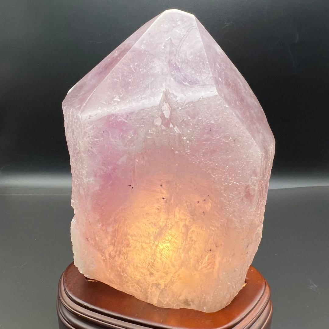 ✳️逸品✨最強浄化、最高安眠効果✨レインボー アメジスト 六角柱