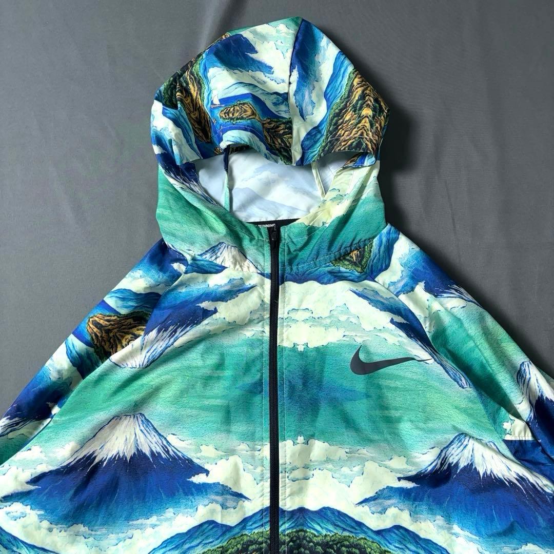 NIKE 東京マラソン 限定 ナイロンジャケット 富士山 総柄 和柄