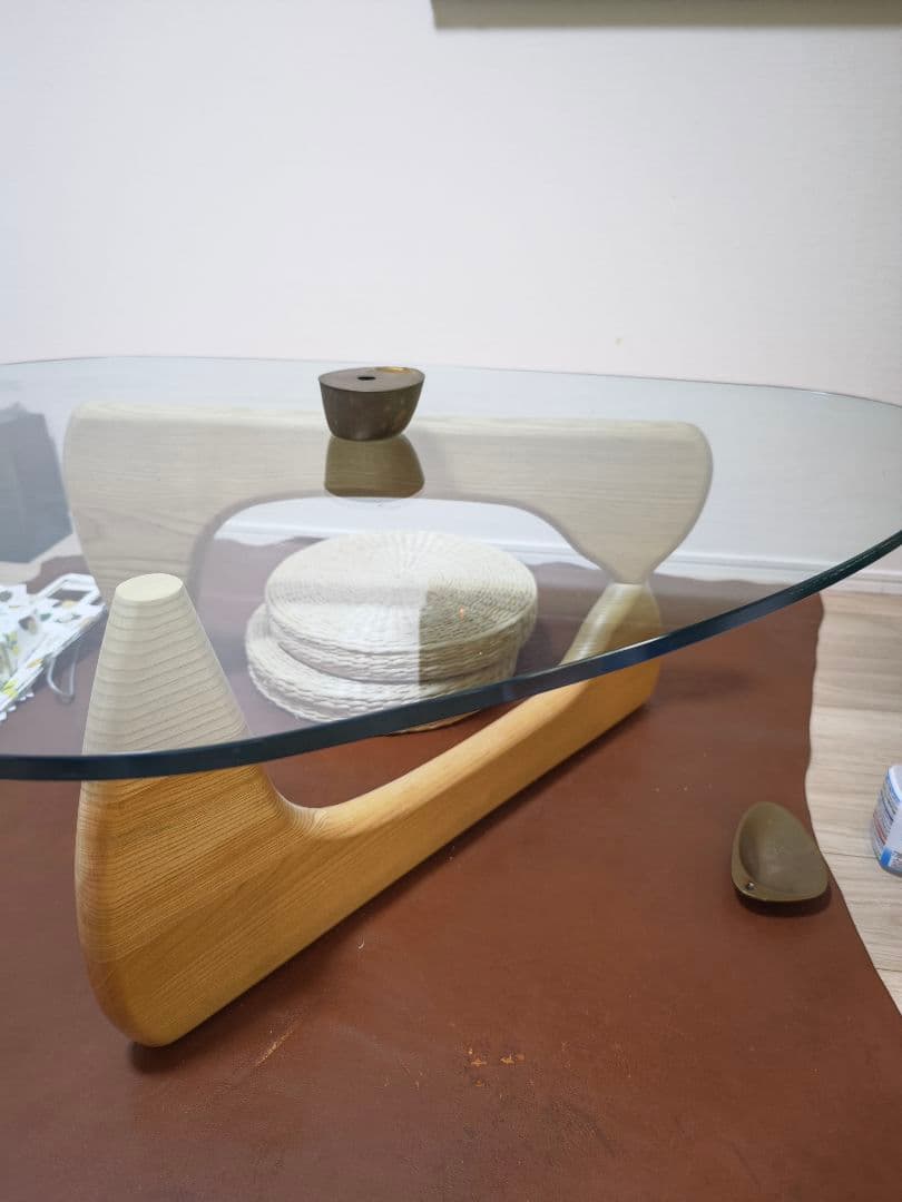 都内引渡可　イサム・ノグチ リプロ ガラスローテーブル モダンデザイン 楽天市場】【公式】リビングテーブル ガラス NOGUCHI TABLE イサム