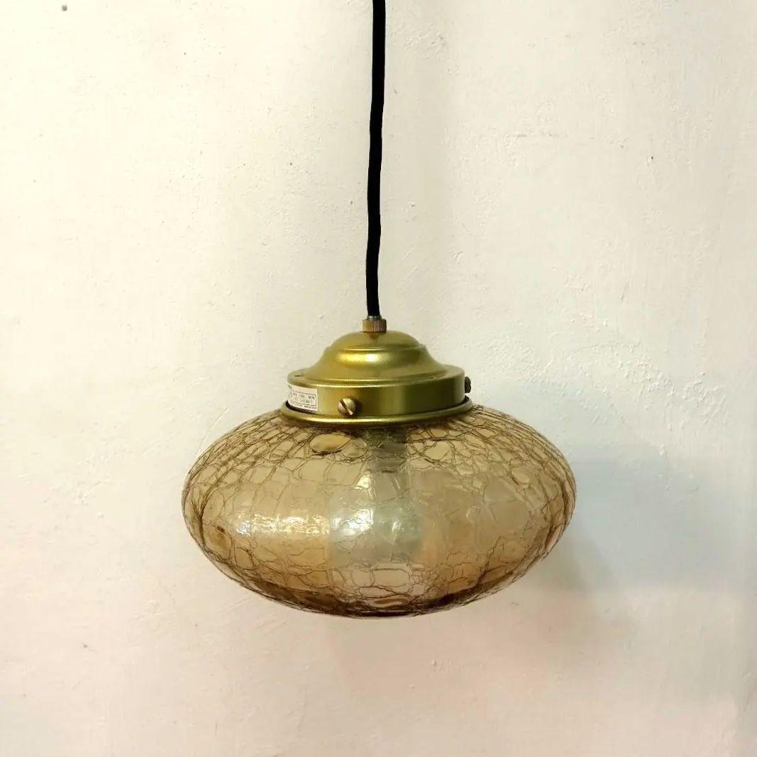 unico【ウニコ】蜜柑 みかんヒビ アンバー色 照明 ペンダントライト