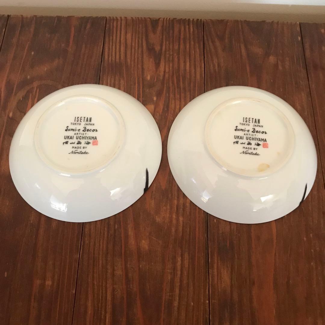希少】ISETAN ノリタケ 墨絵 内山雨海 皿 5枚セット - メルカリ