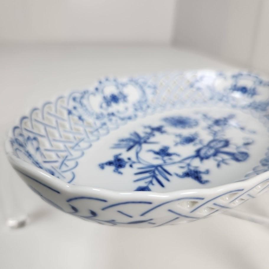 Meissen マイセン ブルーオニオン オーバルディッシュ 双剣マーク