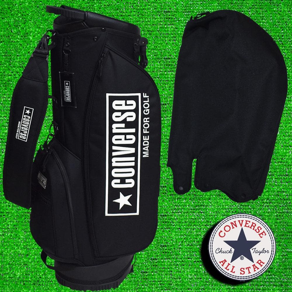 CONVERS/コンバース スタンド式 キャディバッグ９型【ブラック】新品！ CONVERSE（コンバース） スタンド キャディバッグ CV SP STAND CADDIE