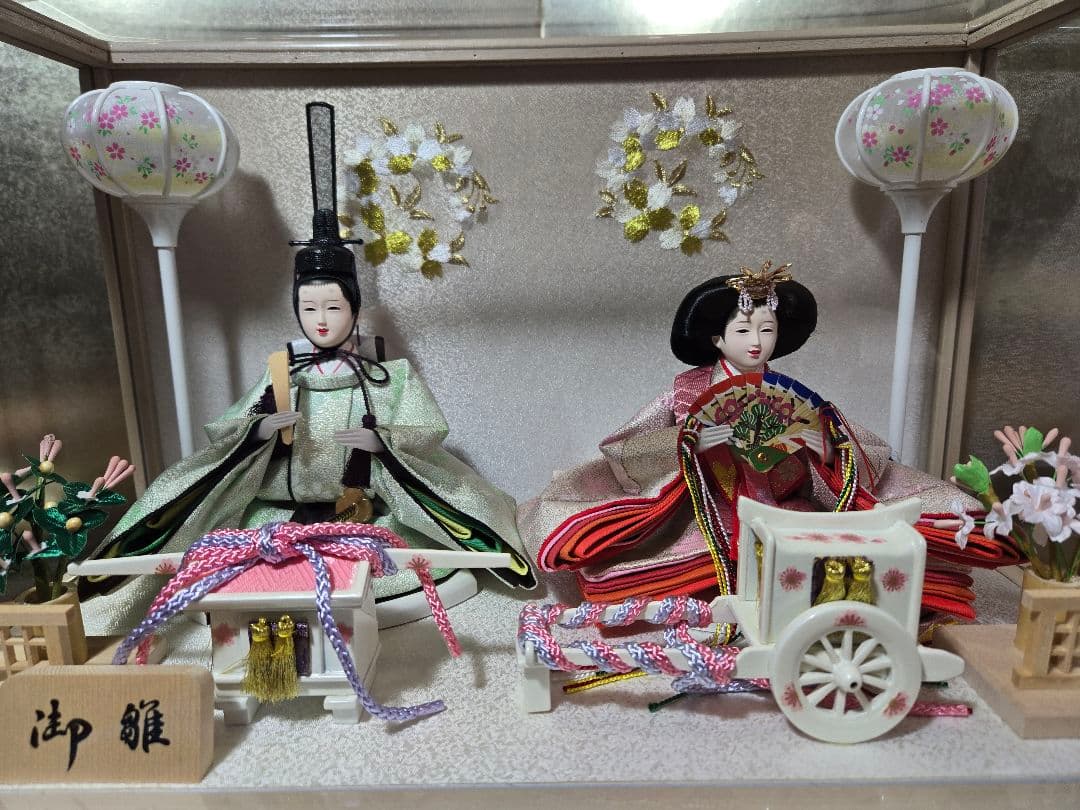 PANDESOIL-【一点限り】雛人形 ケース飾り K34