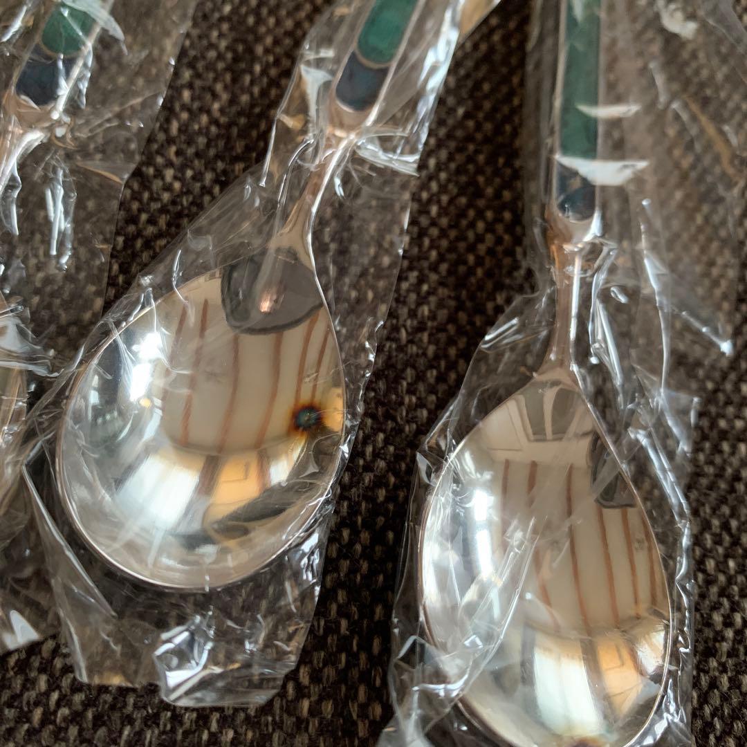 ニッケルシルバー アンティークコーヒースプーン6本 - メルカリ