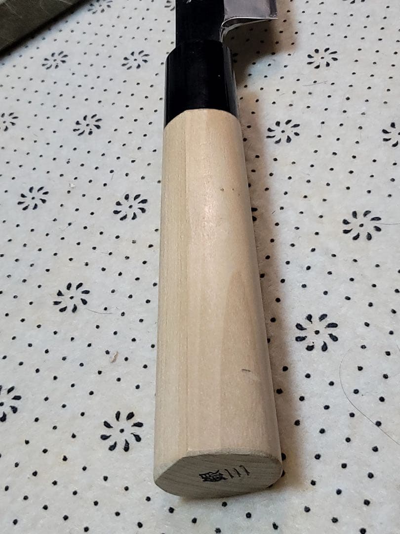 森平　久元　銀三　鏡面　切付け柳刃300mm