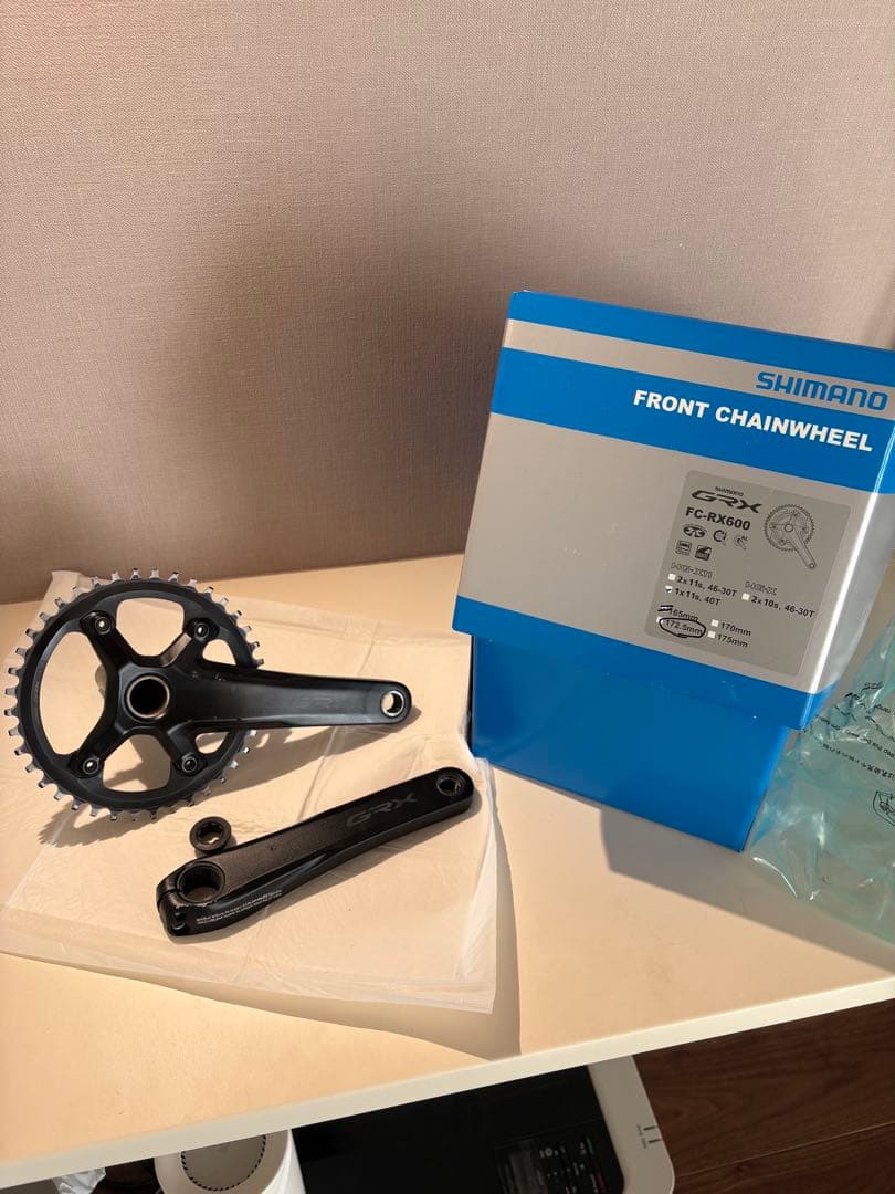 シマノGRXFC-RX600 -1 40T 172.5mm 中古