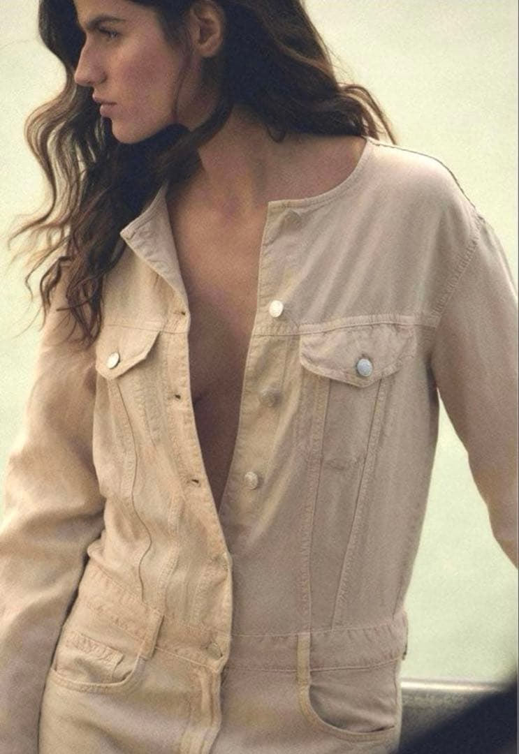 新品】ZARA 定価8,590円 フルイド ジャンプスーツ - メルカリ