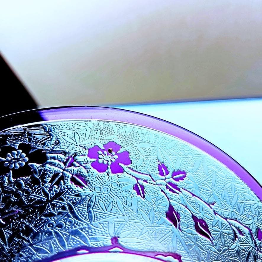 花のオールドバカラ エグランチエのプレート【1916年】