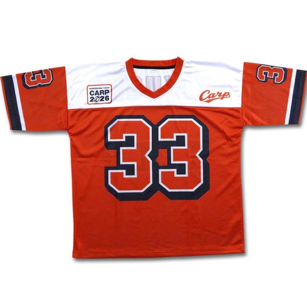 カープ　2026 アメフト風Tシャツ　Lサイズ 菊池涼介 カープ 菊池涼介選手 2026 アメフト風Tシャツ Lサイズ 完売品 - メルカリ