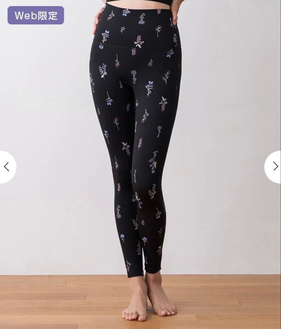 SUKALA 】フラワーブーケレギンス 花柄黒レギンス - メルカリ