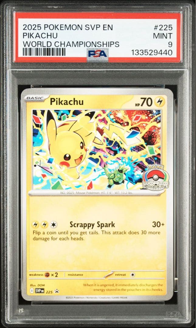 希少【PSA9】ピカチュウ WCS2025 プロモ 225 アナハイム 海外限定 希少【PSA9】ピカチュウ WCS2025 プロモ 225 アナハイム 海外限定