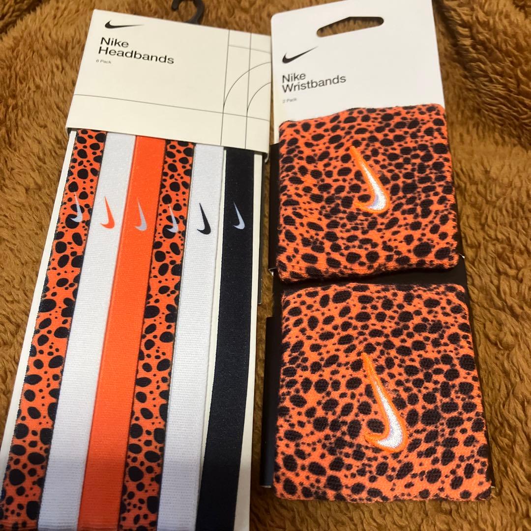 ナイキ ヘッドバンド＆リストバンド セット ヒョウ柄 - メルカリ
